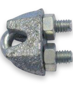 Seilklemme  3mm 1/8" verz DIN 741